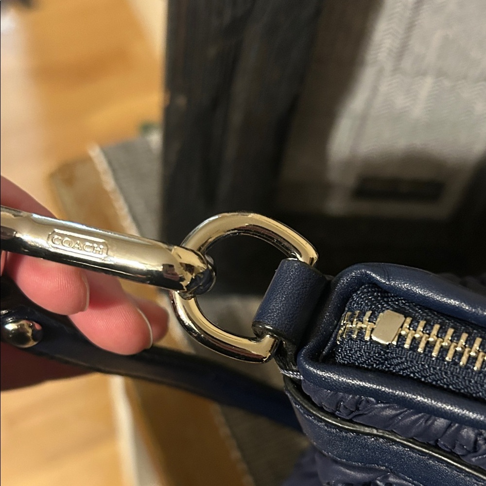 Coach Madison gathered nylon 70th anniversary bag in Navy Blue - Picture 5 of 7